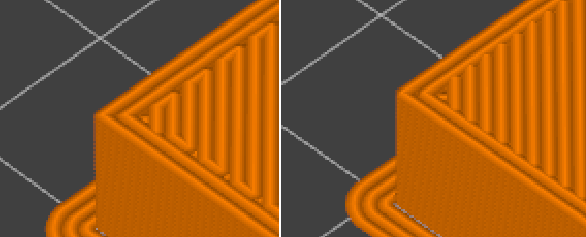 100% infill with and without anchoring in slicer